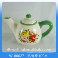 Elegant wholesale high quality ceramic apple tea pot